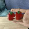 Kiwi Fruit Slice Plant Earrings for Women Epoxy Resin Handmade Dangle Jewelry for Spring and Summer Parties