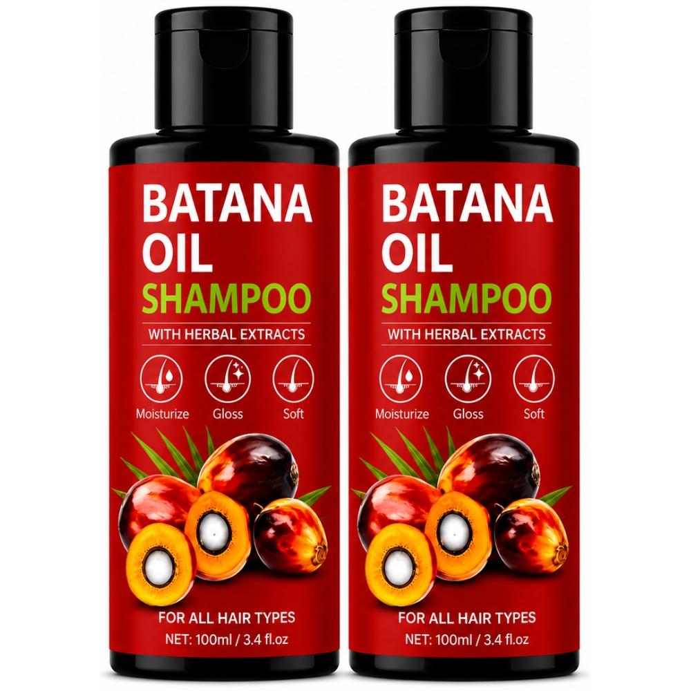 Gentle Daily Hair Cleanser For Men & Women Batana Oil Herbal Shampoo 100ml (Pack of 2) 100ml чистый