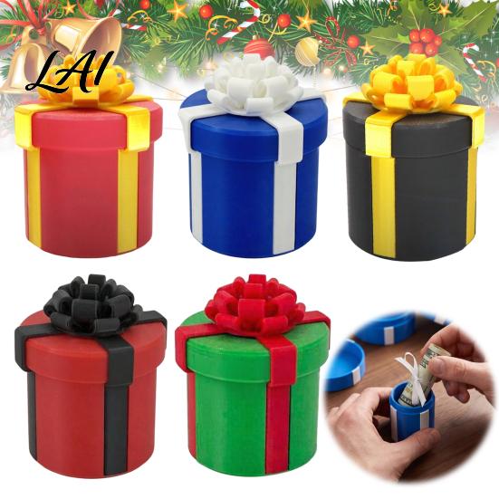 White Elephant Gift Ideas Annoying Nested Prank Puzzle 10-Layer Screw Box Box for Cash Christmas