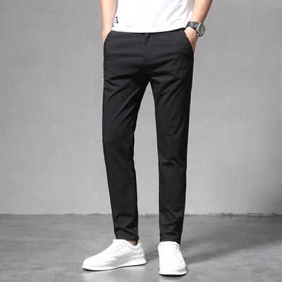 Eisseide Hose Herren Lässig Stretch Jogginghose Trendig Vielseitig Herren Freizeithose Sommer Dünn Schlank Hose