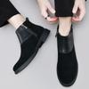 Mode Luxusmarke Herren Chelsea Boots Schwarz Braun Samt Hoher Knöchel Kleiderschuhe Herren Laufschuhe Abriebfest Chelsea Kleiderstiefel
