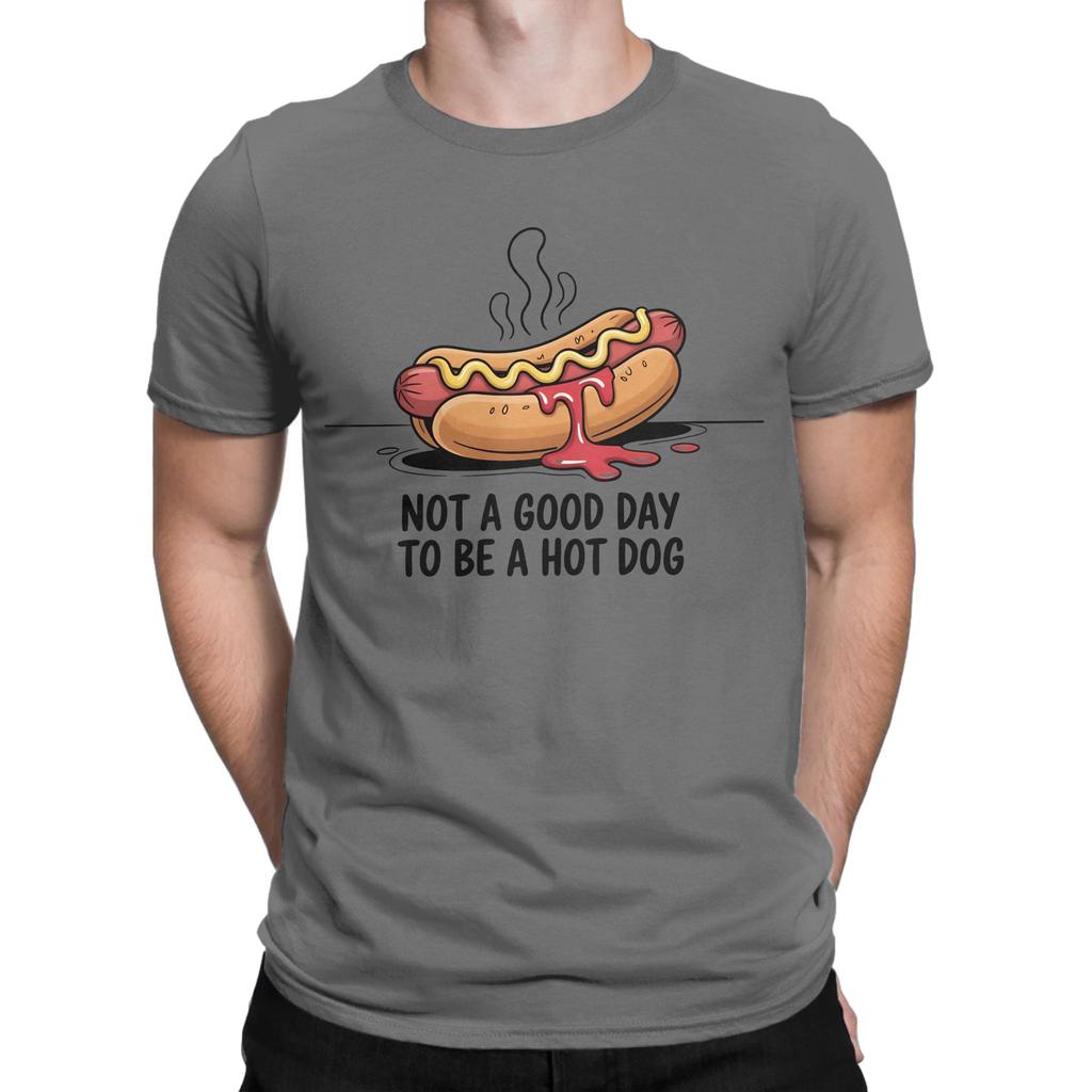 Not A Good Day To Be A Hot Dog Funny 100 Cotton Tshirt Chud Consuming Hotdogs Tops Tees For Unisex