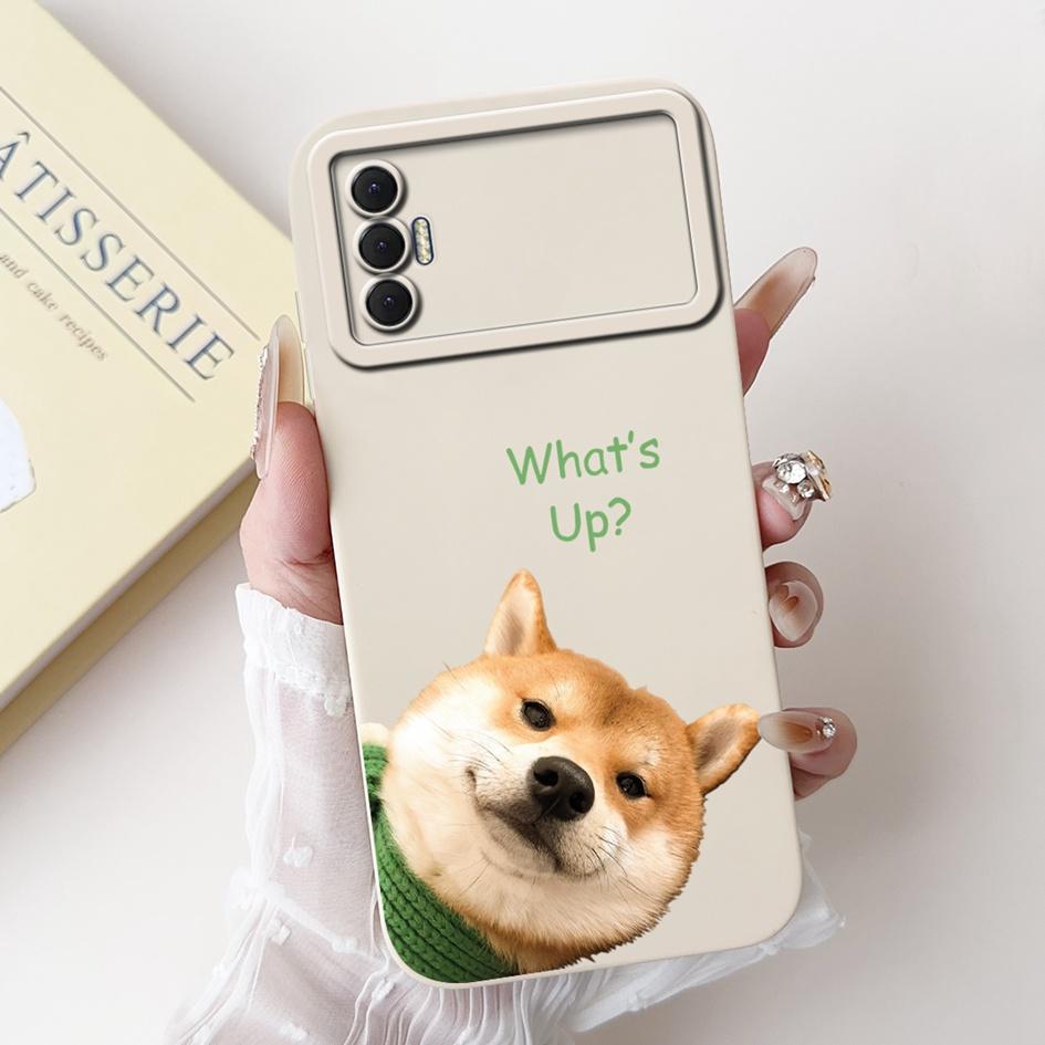 6.6" For Tecno Spark 8P 2021 Case Lovely Panda Cartoon Camera Protection Soft Matte Cover For Tecno Spark8P 8 P KG7H KG7n Bumper