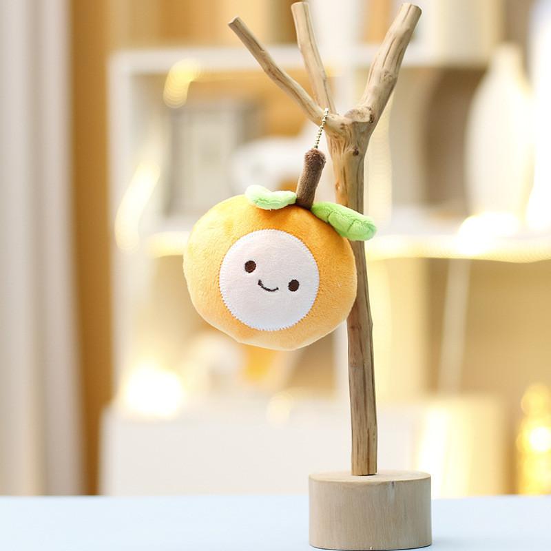 

Orange Plush Keychain With Soft Short Pile For Kids And Teens Gift