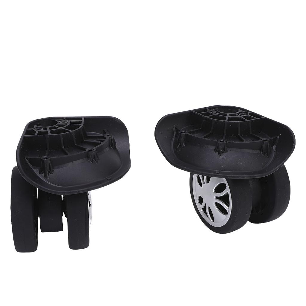 1 Pair Luggage Suitcase Wheels ABS Silent Universal Travel Suitcase Replacement Casters Wheels for DIY Repair