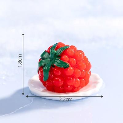 Roztomilé figurky ovoce ze simulace 3D mini figurky ovoce miniatury ruční práce DIY dekorace falešné ovoce výloha
