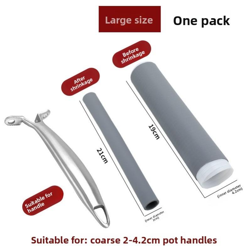 Silicone Anti-scald Wok, Rubber Cover for Iron Wok, Household Stainless Steel Milk Pan and Frying Pan Handle Cover