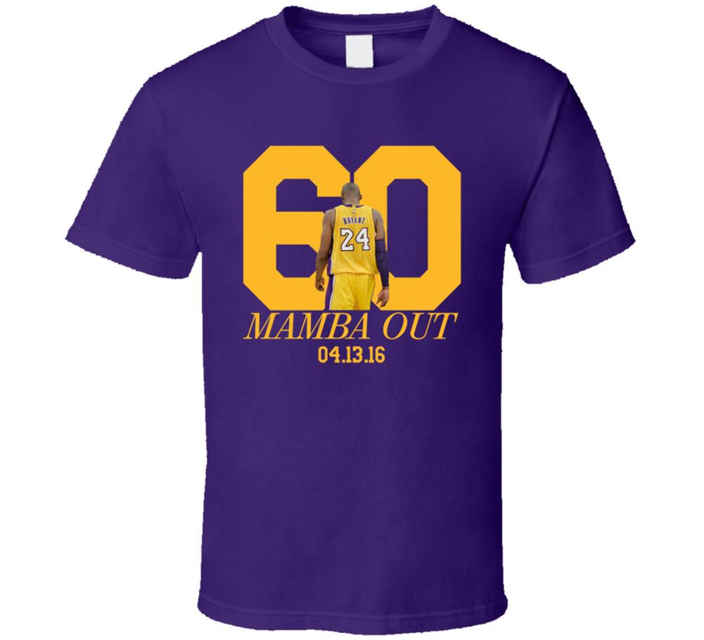 Kobe Bryant 60 Points LA Los Angeles Basketball T Shirt XL