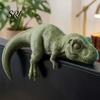 Dinosaur Ornament Funny Ornaments, Decorative Lying Figurine, 3D Cabinet Edge Decor Computer Monitor for Home Office Dino Decoration