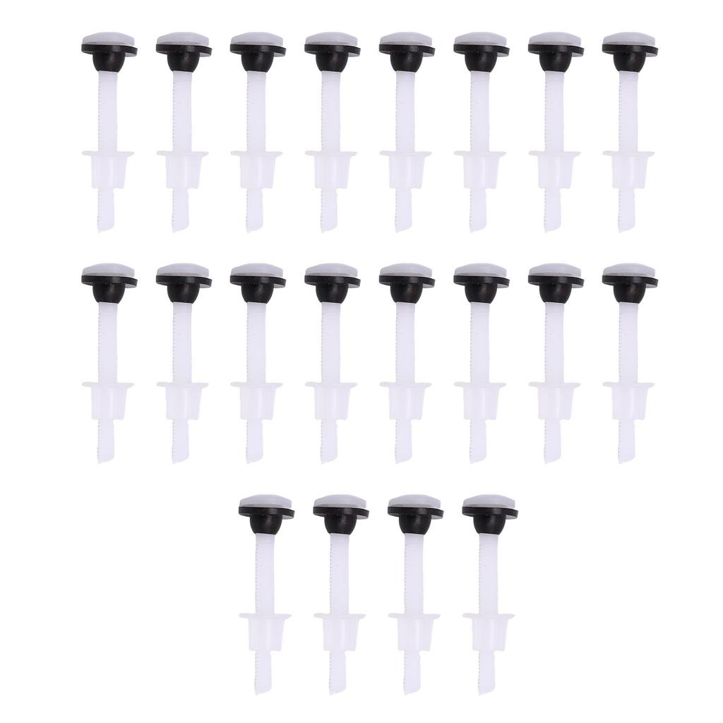 20 Stück Toilettenspülkasten Kunststoff Befestigungsschraube Einfach zu Installieren Befestigungsschrauben Dichtungen für zweiteilige Toilette