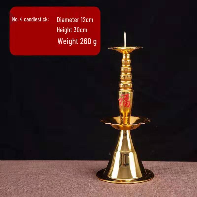 Buddha Alloy Candle Holder - Imitation Bronze Wedding & Home Decor