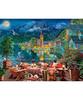 PieceRelax Puzzle 1000 elementów z tworzywa sztucznego "Świat Obrazów: Noc nad jeziorem w Hallstatt (48x64cm) - Trudne dla dorosłych, Bez łamanych elementów, Klik-