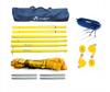Rectangular Set, Steel Posts, Basic PVC Mesh 8.5m Yellow, N58s