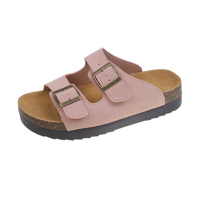 Thick-bottomed Boken slippers women's summer outer wear new casual Mori retro comfortable flat-bottomed outer wear sandals