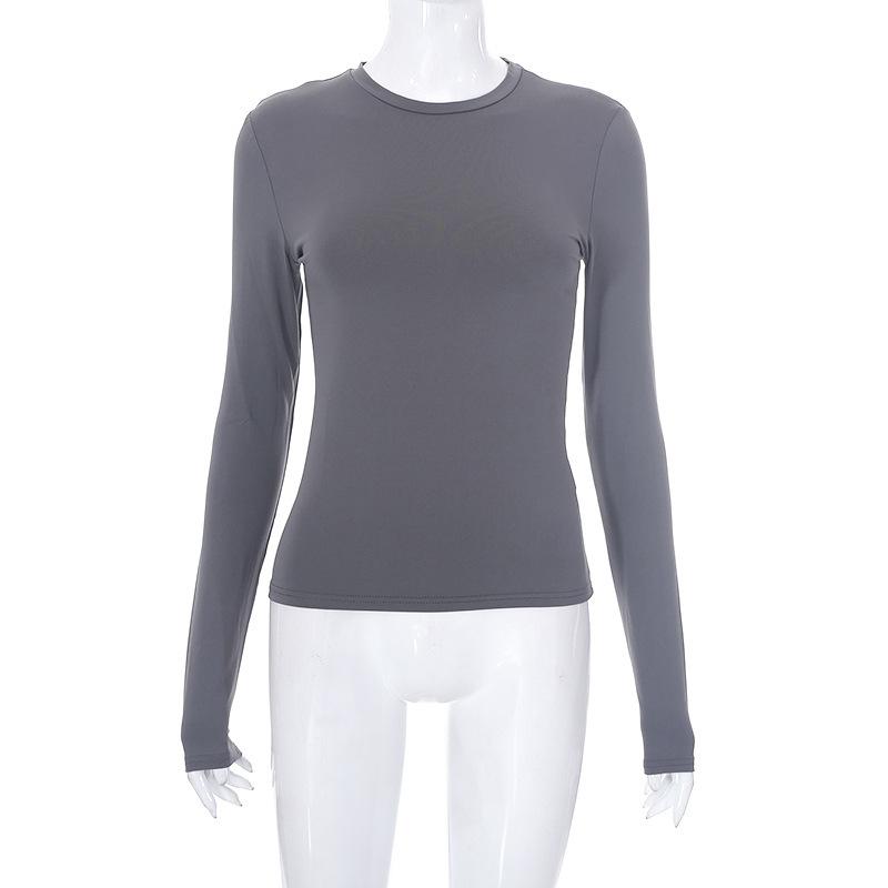 Women's Fashion Casual Long Sleeve O-Neck T-shirts and Tops