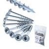 25/32/38/50/63mm Cross Woodworking Screws Galvanized Coarse, 100 Pieces Per Bag, Suitable for Assembling Home Furnishings