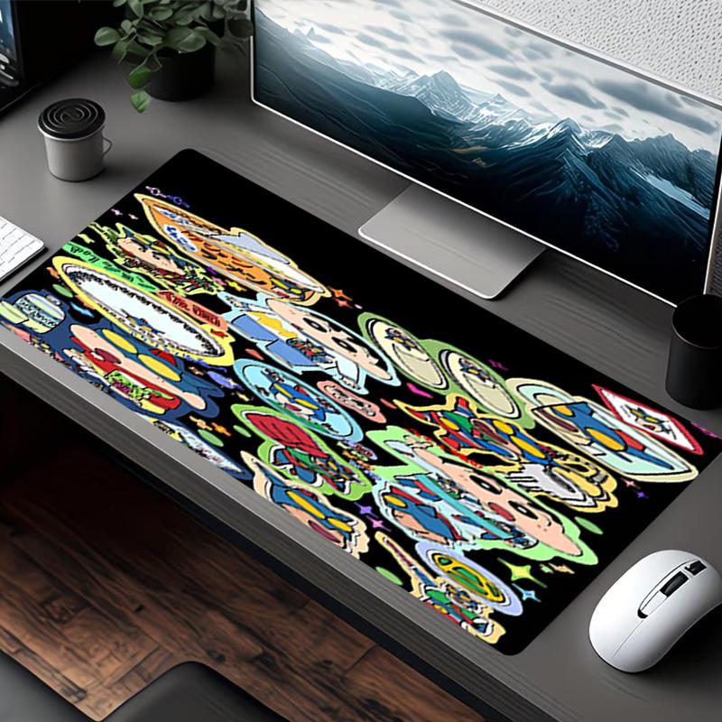 Cartoon comics Print Mouse Pad, for Keyboard Pad Laptop PC Mat for Office Home Use, Desk Decor, Perfect Birthday Gift for Gamers