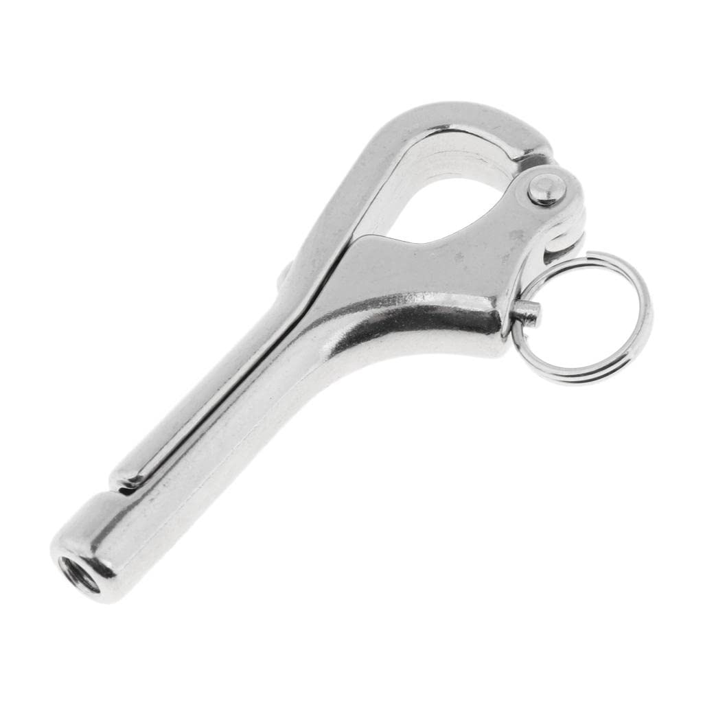 SM SunniMix Marine Stainless Steel Hook Applicable Boat Release Buckle Outdoor Boat Accessories, 76mm