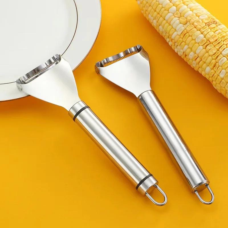 Stainless Steel Corn Stripper Manual Corncob Shaver Planer Thresher Strippers Melon Fruit Pelling Cutter Kitchen Accessories