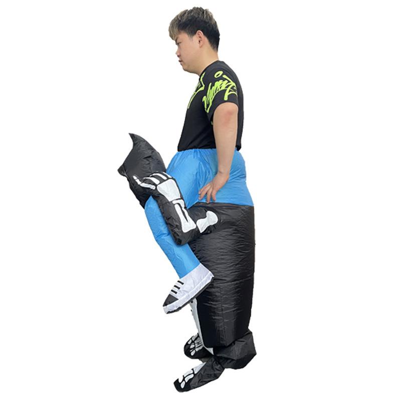 

Skull Inflatable Suit Popular Halloween Dress Up Funny Props Riding Ghost Hug Inflatable Doll Suit 150-190CM