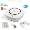 90-220Vac EU Plug WIFI Natural Gas Detector Tuya APP Push Message Coal Gas Sensor LPG Alarm NC/NO Relay Shut Off DN10/15 Valve