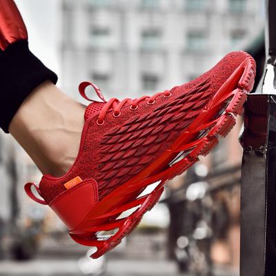47 Übergröße neue Herrenschuhe Mode Klingensohle Herrenschuhe Trend Freizeitschuhe Fliegendes Gewebe Fischschuppen Sport Laufschuhe