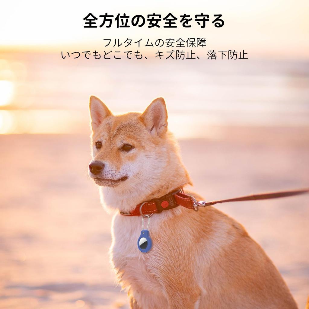 GLILAVOX [2er-Set] AirTag Hüllen, 2er-Set, AirTag Hüllen mit Schlüsselanhängern, Drahtringen und Riemen, Schutzhüllen mit Schlössern, Stoßfestes Design,