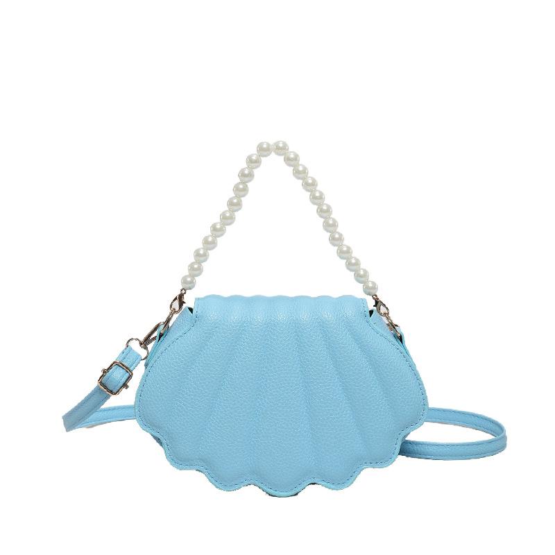 

Women s bag Pearl portable shell bag 2024 summer new fashion shoulder bag personalized creative messenger bag accessories bag синій