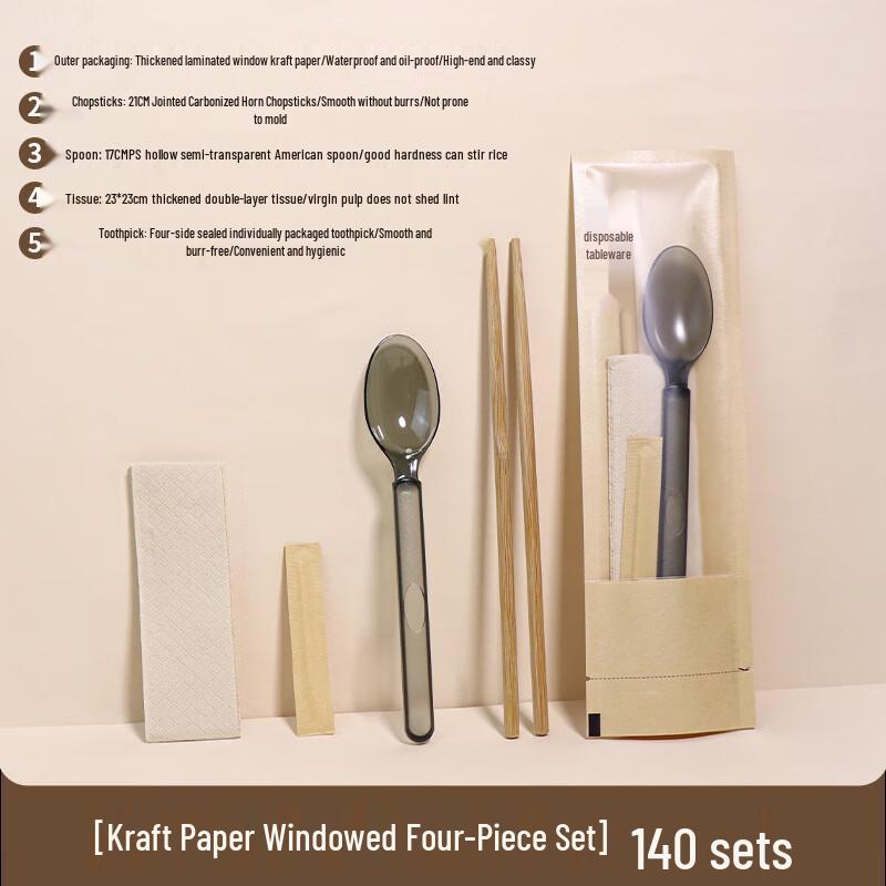 

Одноразовый набор бамбуковых палочек для еды и ложки