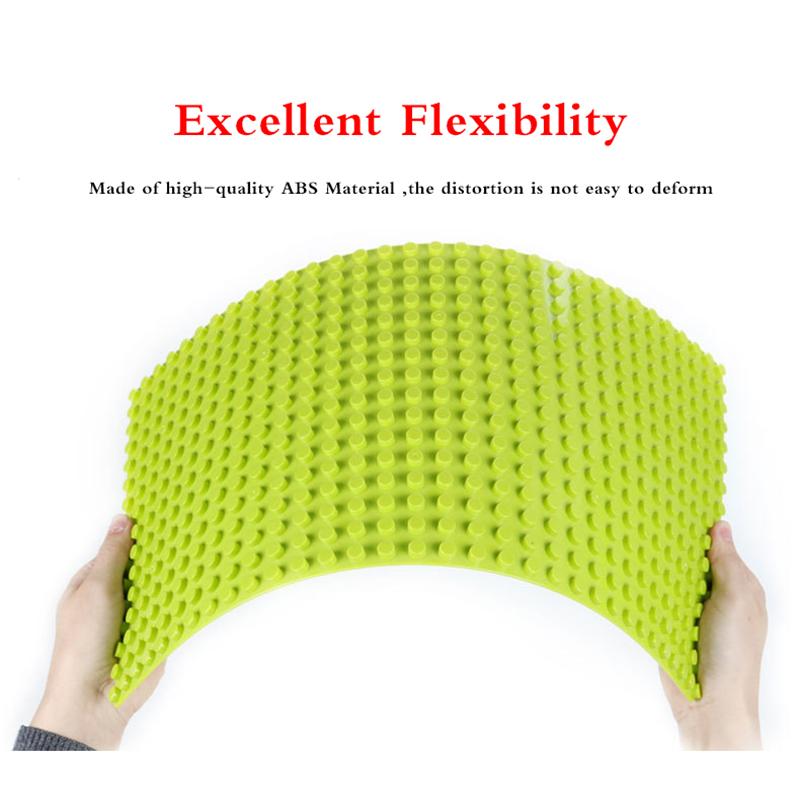 11 Colors 51*25.5cm Large Particle Size Building Blocks Baseplate Bricks Base Plate DIY Educational Toys for Children Brick Wall