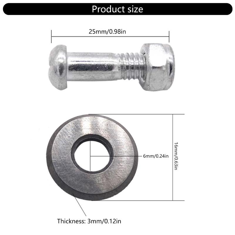 16mm Tile Cutting Disc Ceramic Tile Cutter Tool Replacement Scoring Wheel for Manual Tile Cutting Machine