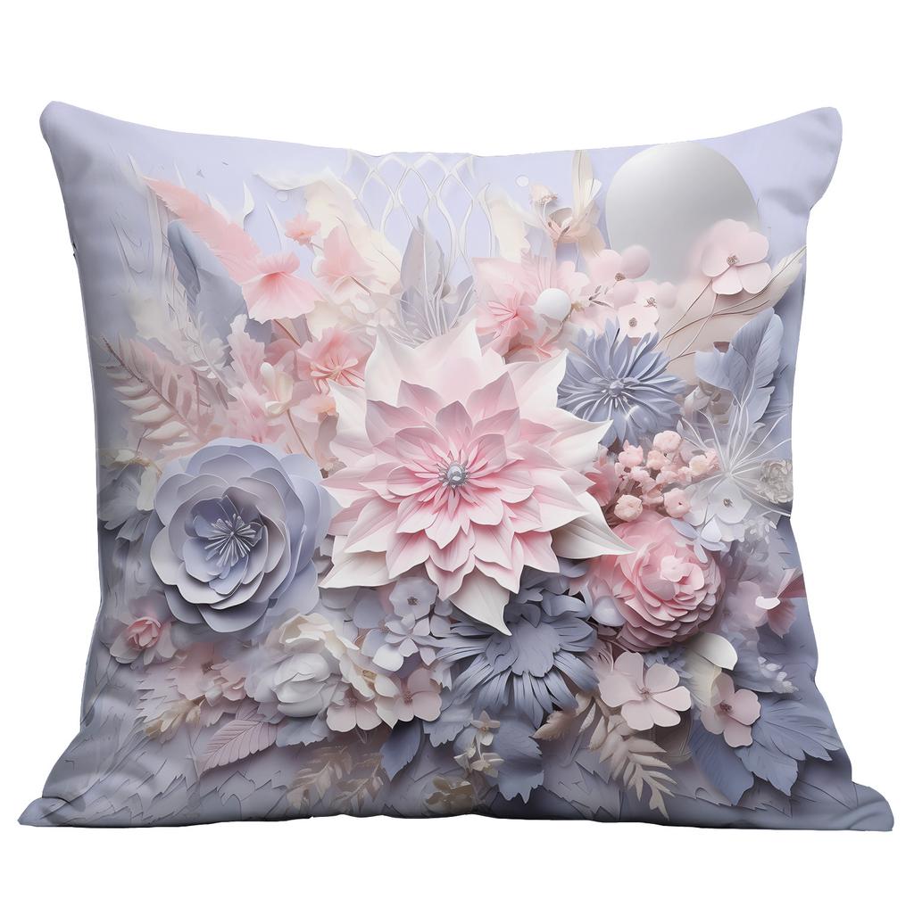 New Retro Imitation Three-dimensional Flower and Bird Pillowcase Home Living Room Sofa Cushion Pillowcase Decoration