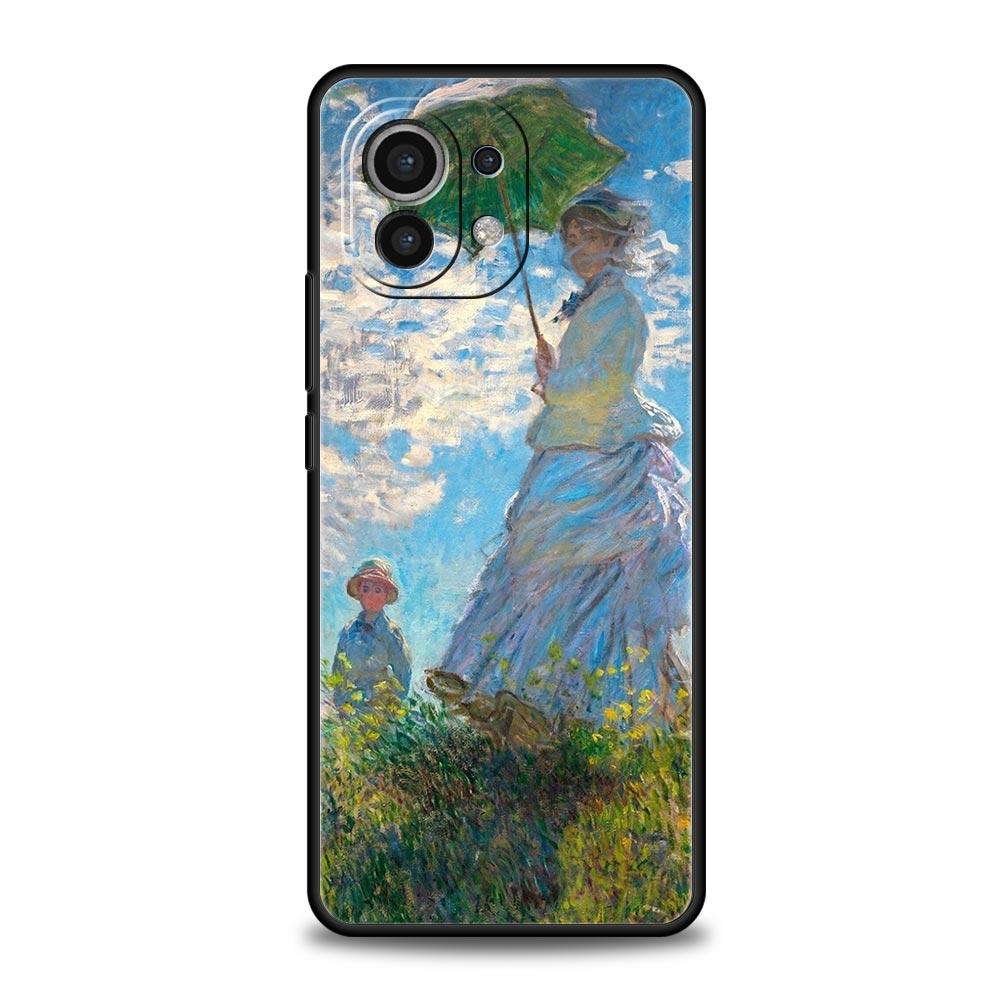 

Чехол для телефона для Xiaomi Mi 14 13 12 11 Lite 13T 12T 11x 11T 10T Pro 9T Note 10 Lite Мягкий силикон Черный чехол Искусство Клода Моне Xiaomi 12 Pro