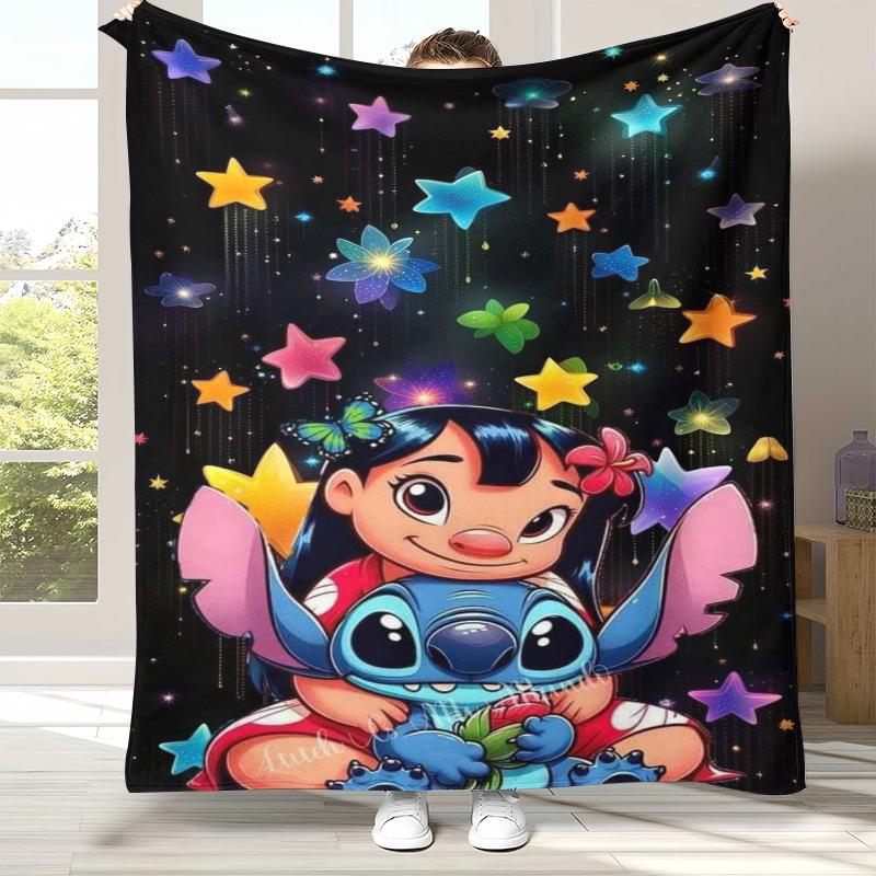 Coperta di Flanella Kawaii a Punto S, Coperta Morbida e Calda in Peluche per Casa, Camera da Letto, Letto, Divano, Campeggio, Picnic, regalo bambini