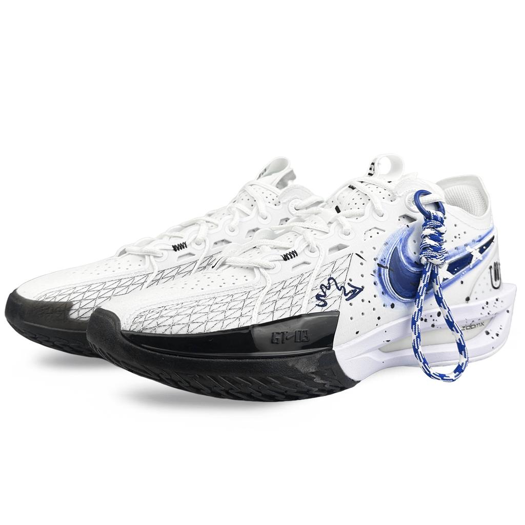 Nike GT. Scarpe da Basket Unisex Basse Cut 3 Bianco Blu DV2918-102(Team373-)