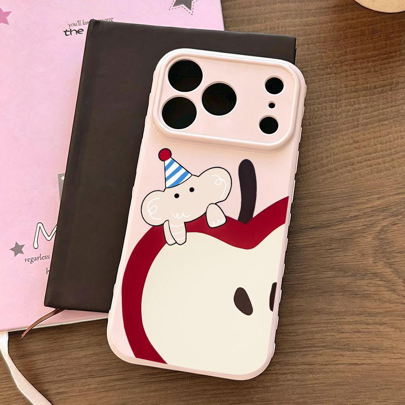 

Apple Little Elephant Heart 17 Pro Max Soft Case - Large Window, Full Coverage for Apple 16 Pro, 15, 14, 13 Pro. iPhone 14 Plus