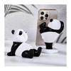 Universal Cute Panda Mobile Phone Holder Stand Modern Resin Sculpture Statue Home Office Desk Decoration