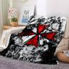 1pc Resident Evil Soft Comfortable Blanket Digital Print, All Season Multipurpose Knit Fabric Bedding, Office, Sofa Home Decor Blanket