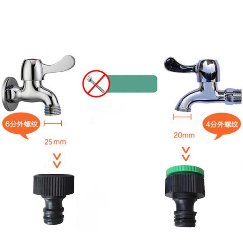 16mm Plastic 1/2 3/4 Inch Male Female Thread Quick Connectors Water Hose Adapters Garden Irrigation Coupling Faucet Joints