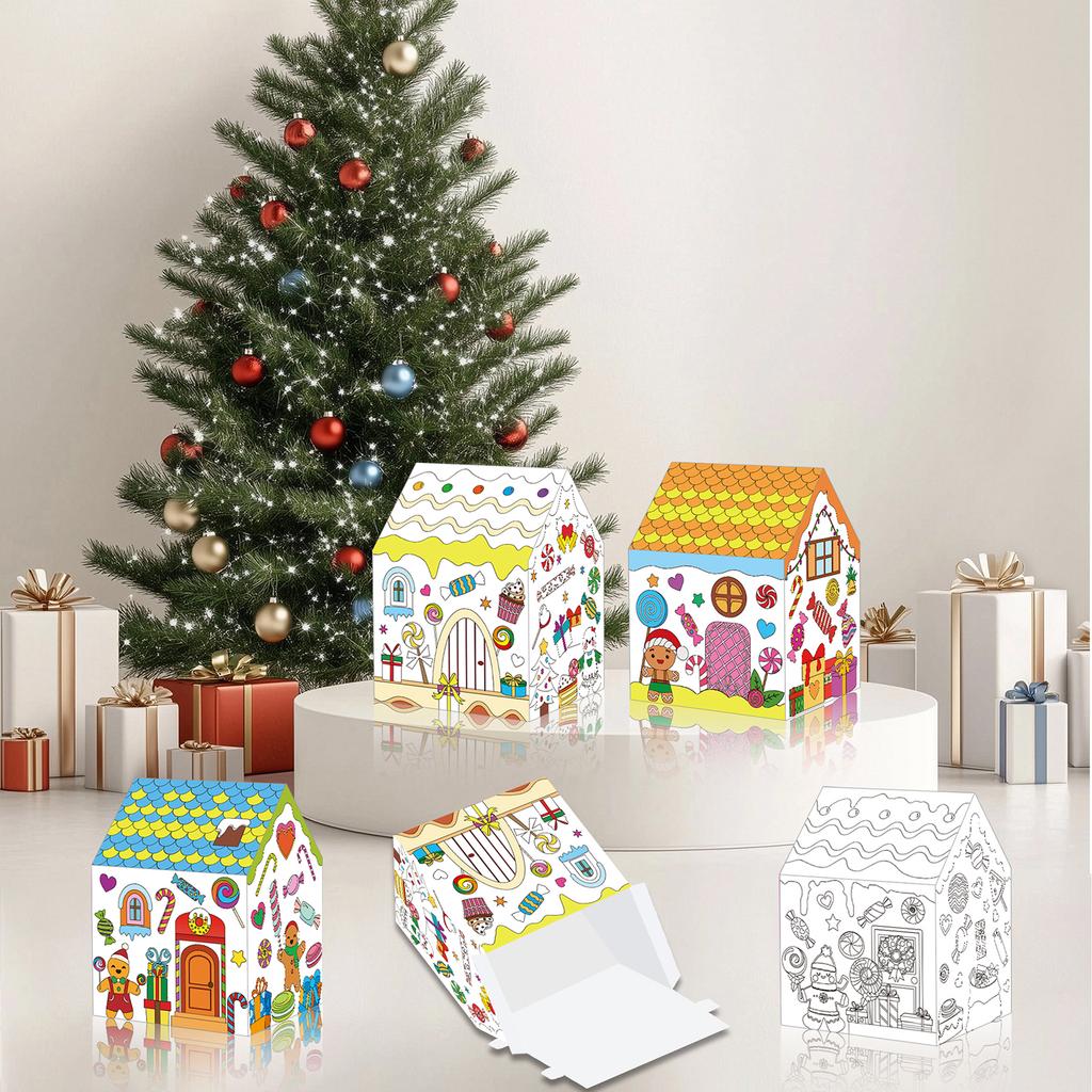 Christmas Man, Snowman, Lollipop, Holiday Party Background, DIY Decoration Box