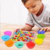 Wooden Beads Game Stacking Art Counting Toy for Toddler Age 3 4 5 Years