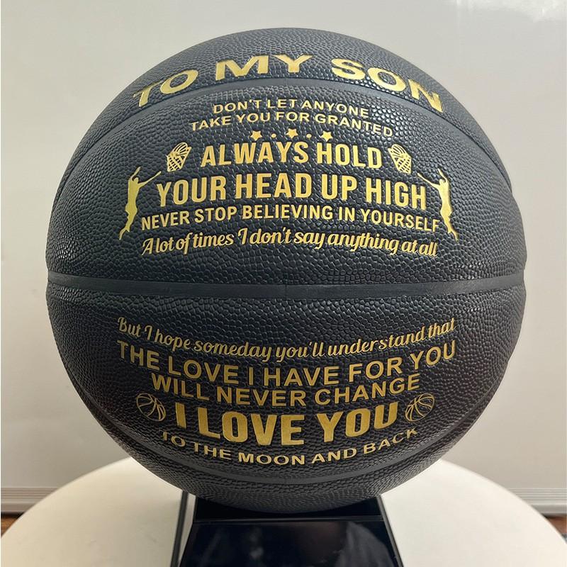 7-inch PU Basketball Men Youth Adult Outdoor Indoor Sports Game Training Official Size Black Size 7 Basketball Standard Ball