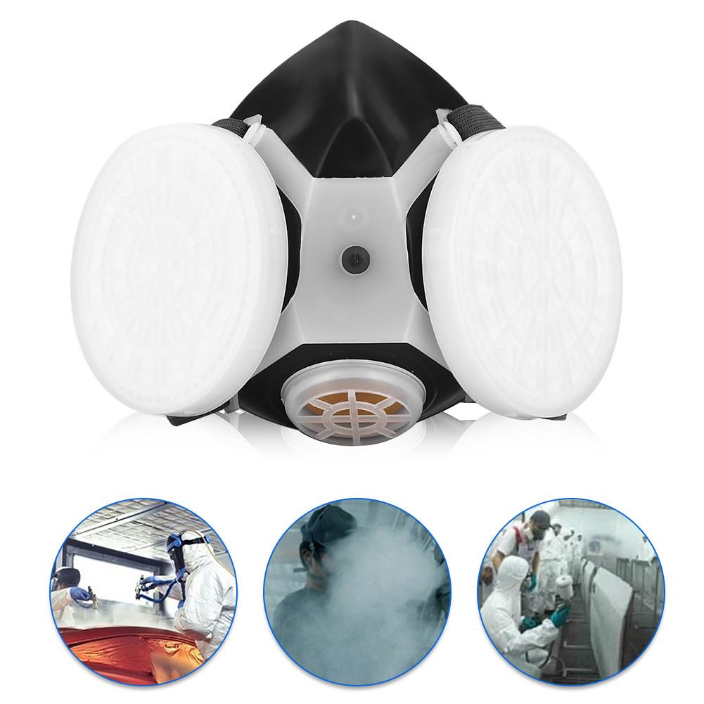 Breathable Dust Proof Face Mouth Guard Dual Filters Box Particulate Filtration for Labor Cutting