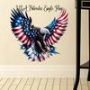 Bald Eagle Wall Sticker Reusable Electrostatic Wall Decals Waterproof Moisture-Proof Wall Sticker for Home Living Room Bedroom Decor