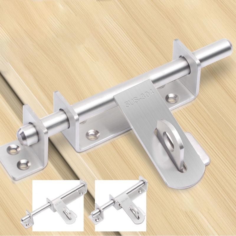 Heavy Duty Door Lock Solid Sliding Bolts Latches Hasp Stainless Steel Door Lock Buckle for Wood Fence Interior Door