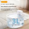 Cat Water Fountain 3L Sensor Rechargeable Quiet Waterer Water Fountain for Cats for Drinking Tabletop Desk Puppy Kitten Dog