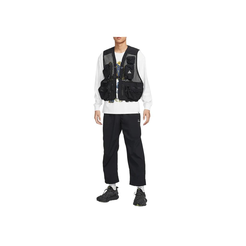 Nike Swoosh ACG Moda Comodi Trendy Minimalisti Pantaloni Casual Uomo fondo Nero HJ2892-010