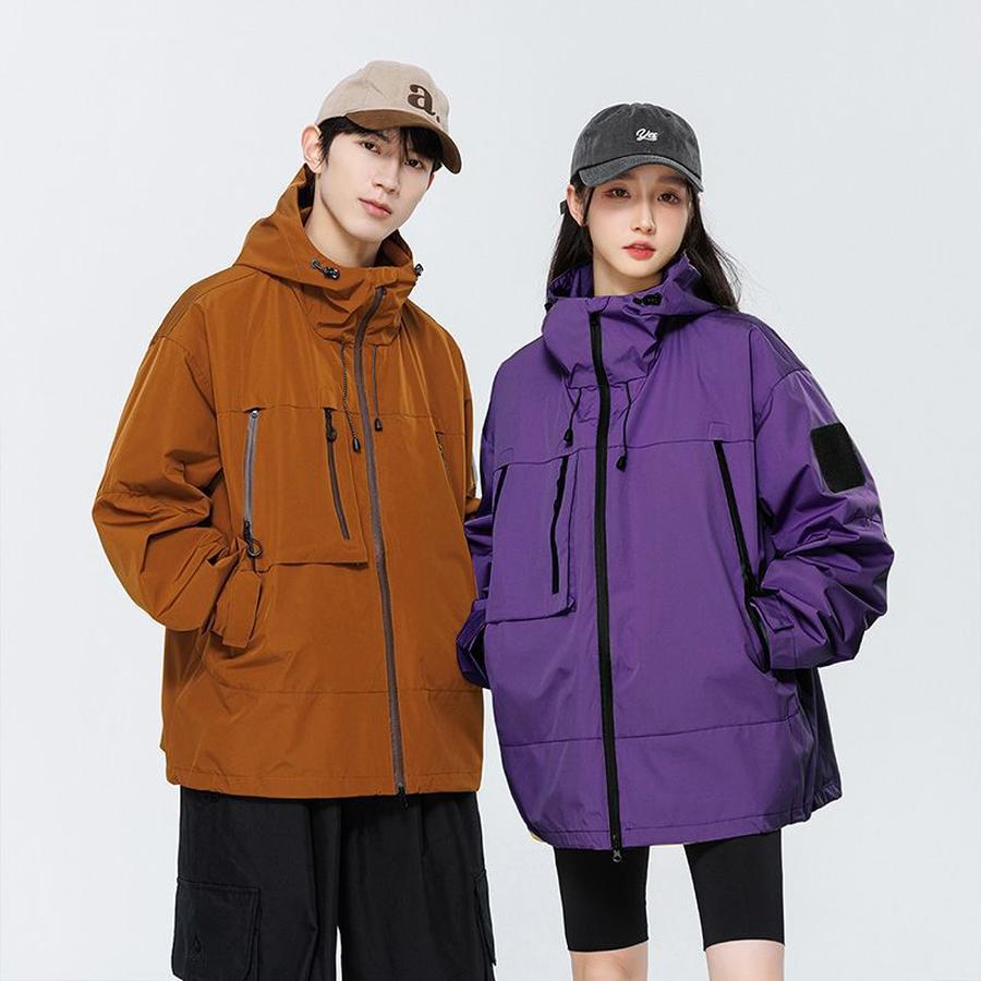 Women's Windbreaker Loose Casual Sports Brand Windbreaker Women's Hooded Puffer Jacket Windbreaker Jacket Women