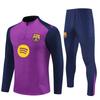 Halbzip Bestickter Fußball Trainingsanzug Set Arsenal Barcelona Real Madrid Camouflage Fußballanzug