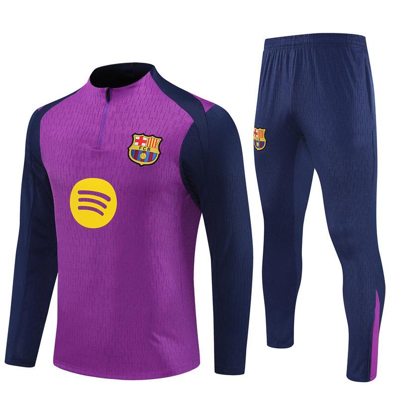 Halbzip Bestickter Fußball Trainingsanzug Set Arsenal Barcelona Real Madrid Camouflage Fußballanzug